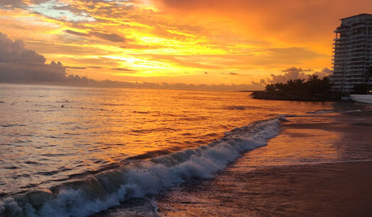 atardecer en puerto vallarta